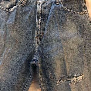 High Waisted Jeans Express Denim Blues